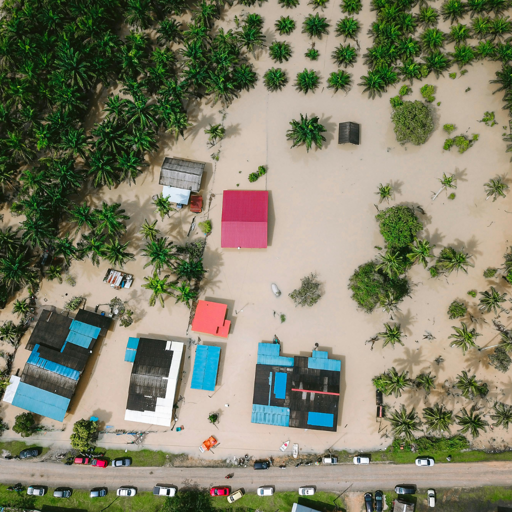 Flood damage repair team drying water-damaged interior of Las Vegas home