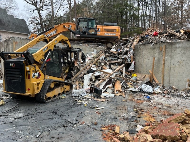 Controlled interior demolition project by Las Vegas construction company